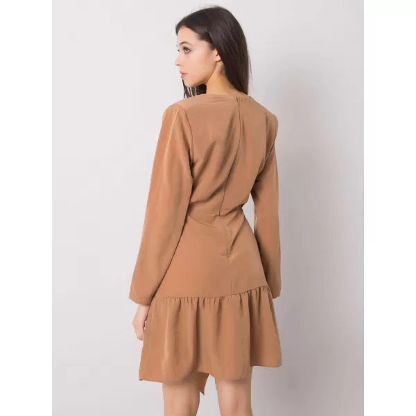  Dámské šaty RUE PARIS 322-SK-10099.40 LIGHT BROWN 