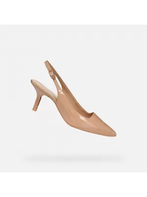 Dámské lodičky GEOX KLEOPY G013173 SVĚTLE HNĚDÁ