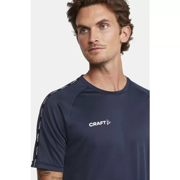  Pánské kontrastní sportovní tričko CRAFT TW Squad Go Contrast Jersey M NÁMOŘNÍ MODRÁ 