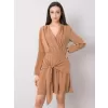 Dámské šaty RUE PARIS 322-SK-10099.40 LIGHT BROWN