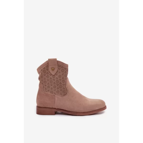 Dámské boty S.BARSKI HY61-8025 BEIGE 