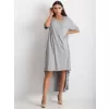 Dámské šaty RUE PARIS RV-SK-4889.07X GRAY