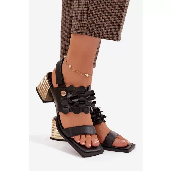  Dámské sandály D&A CR61-3062 BLACK 
