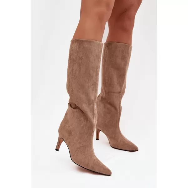  Dámské kozačky BOTO JEHLU 40518 BROWN 