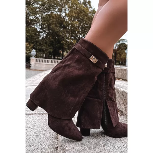  Dámské kozačky BOTO LUVIELLE 40201 BROWN 