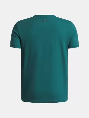 Chlapecké triko UNDER ARMOUR UA B LOGO WM COLLAGE SS 6009271-338 ZELENÁ