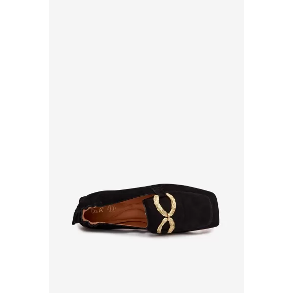  Dámské mokasíny D&A CR61-3115 BLACK 