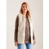 Dámská vesta WOOL FASHION ITALIA AT-KZ-4102-1.20P LIGHT BEIGE