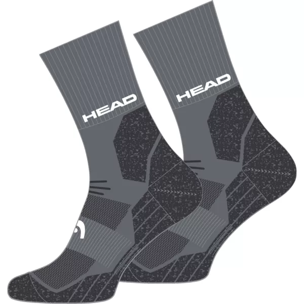 Ponožky HEAD HIKING ALL CLIMATES CREW 2P 701024002 GREY 