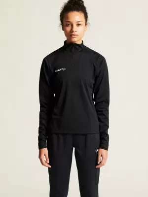 Dámská tréninková bunda s 1/4 zipem CRAFT TW Evolve 2.0 Half Zip W ČERNÁ