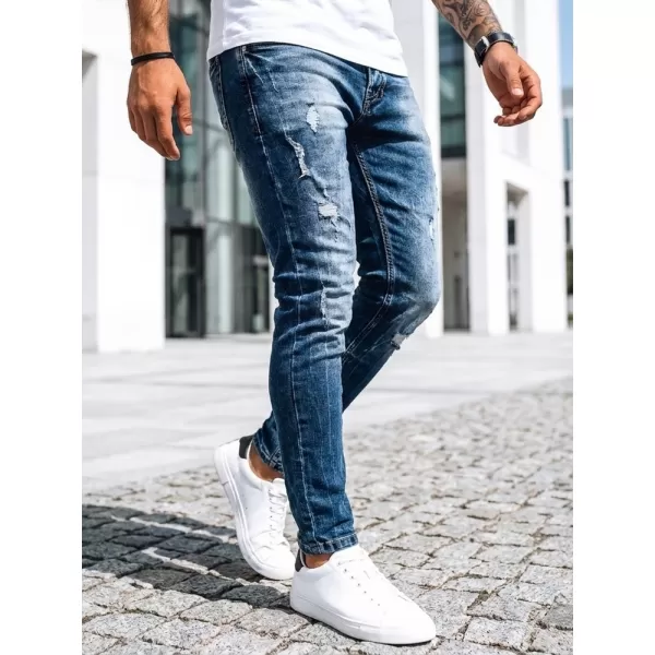  Pánské kalhoty DSTREET TMAVĚ MODRÁ 