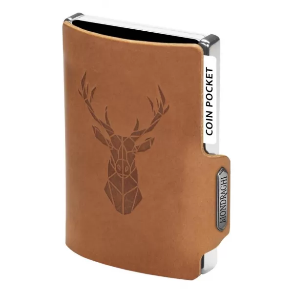  Peněženka MONDRAGHI Silhouette Modern Deer CARAMEL 