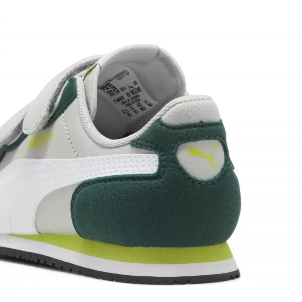  Dětské boty PUMA CABANA RACER SL 20 V PS 383730-19 LIGHT GRAY/WHITE/DARK MYRTLE 