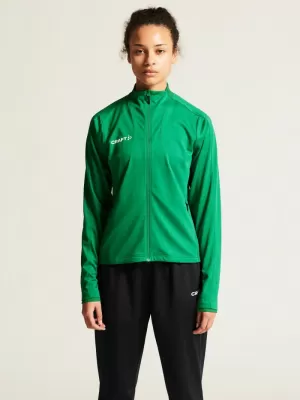 Dámská tréninková bunda CRAFT TW Evolve 2.0 Full Zip Jacket W TÝMOVĚ ZELENÁ