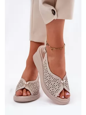 Dámské sandály VINCEZA 41476 BEIGE