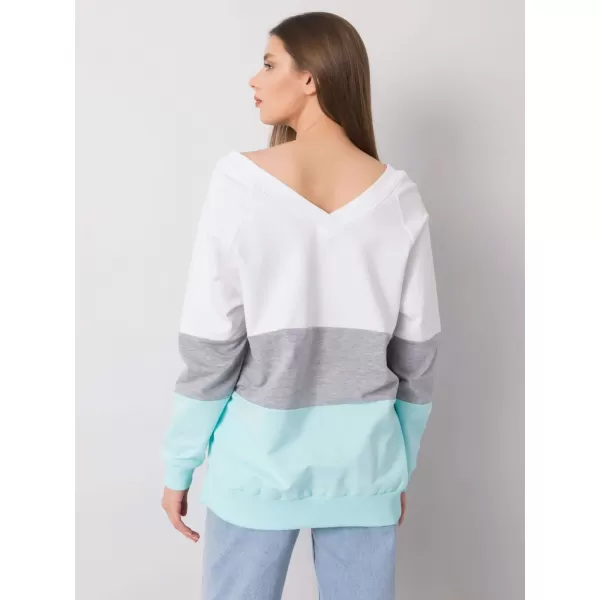  Dámská mikina RUE PARIS RV-BL-5972.07 WHITE-GRAY 