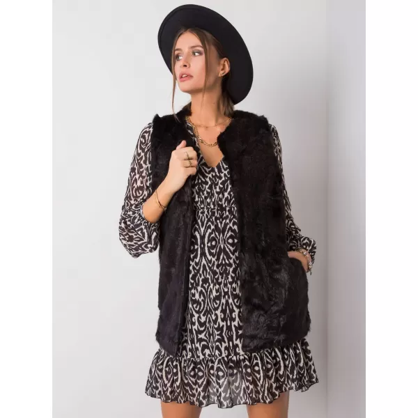  Dámská vesta WOOL FASHION ITALIA AT-KZ-4102-1.20P NOIRE 