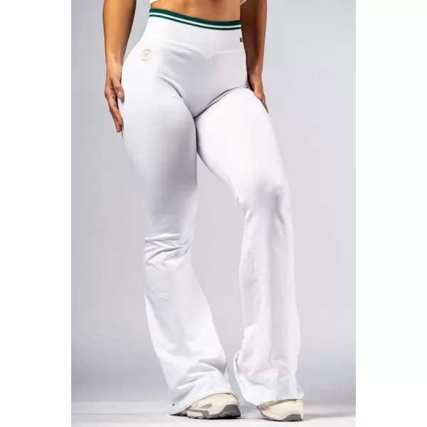  NEBBIA High-waist flared legíny CLUB DOR 630 WHITE 