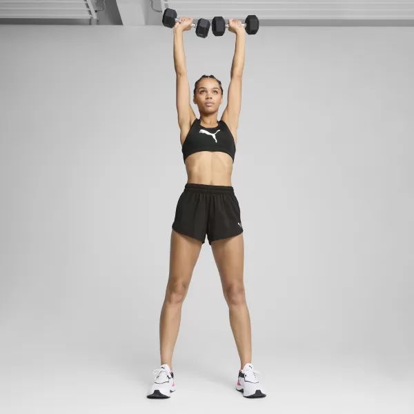  Dámské sportovní podprsenka PUMA 4KEEPS BRA - P - MID 526961-51 PUMA BLACK/BIG WHITE CAT 