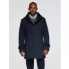 Pánský kabát OMBRE OM-COLC-0144 NAVY BLUE