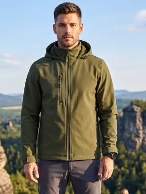 Pánská softshellová bunda ALTISPORT NoPrint NP/ALM845 MILITARY