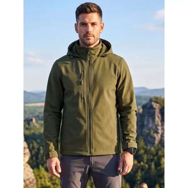  Pánská softshellová bunda ALTISPORT NoPrint NP/ALM845 MILITARY 
