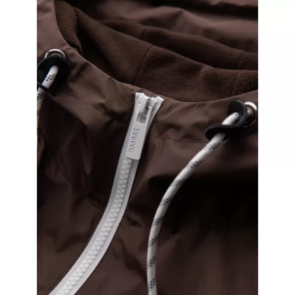  Pánská bunda OMBRE OM-JANP-0242 BROWN AND BEIGE 