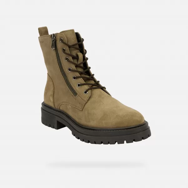  Dámské kotníkové boty GEOX IRIDEA G004093 KHAKI 