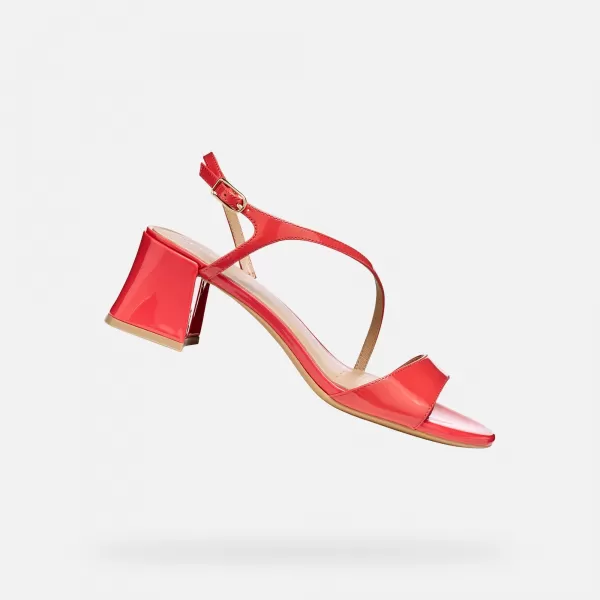  Dámské sandály GEOX NEW ERAKLIA 50 T01 G012947 ČERVENÁ 
