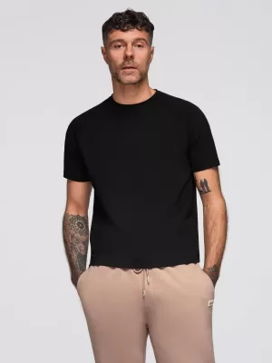 Pánské triko OMBRE OM-TSCT-0240 BLACK