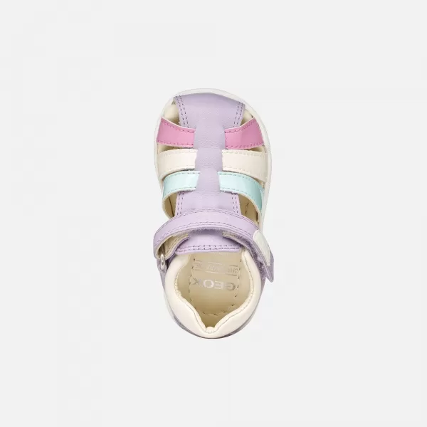  Dívčí sandály GEOX SANDAL MACCHIA B254WB08502C8888 FIALOVÁ 