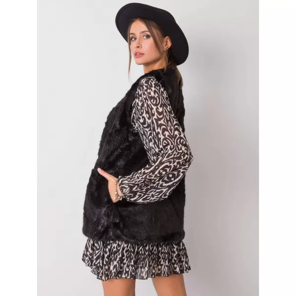  Dámská vesta WOOL FASHION ITALIA AT-KZ-4102-1.20P NOIRE 