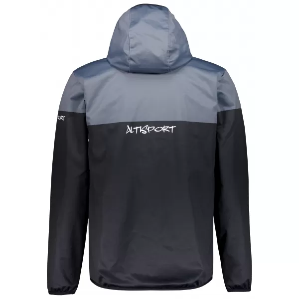  Pánská softshellová bunda premium ALTISPORT VOJ/ALM051JACK01 ŠEDOČERNÁ 