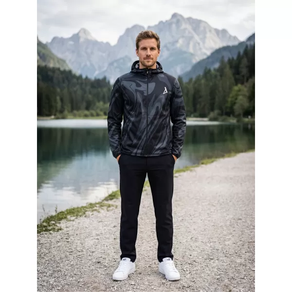  Pánská softshellová bunda premium ALTISPORT VOJ/ALM072JACK01 ČERNÁ 