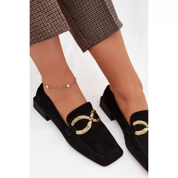  Dámské mokasíny D&A CR61-3115 BLACK 