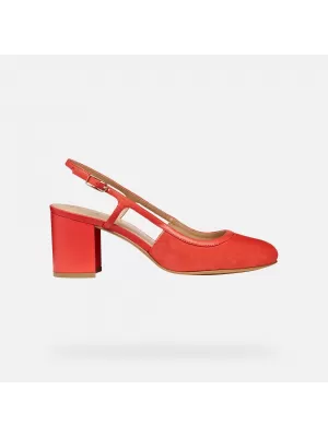 Dámské boty GEOX VIRNILISA 65 G013228 ČERVENÁ