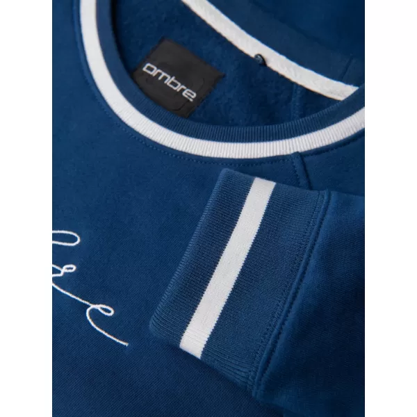  Pánská mikina OMBRE OM-SSNZ-0244 DARK BLUE 