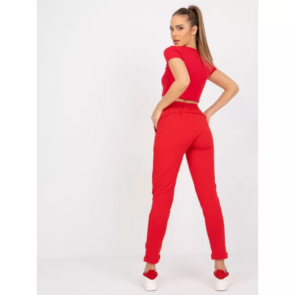  Dámské tepláky BASIC FEEL GOOD RV-DR-3589.08X RED 