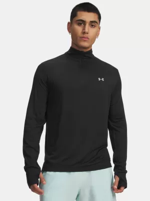 Pánské triko UNDER ARMOUR VELOCITI 1/4 ZIP 6010887-001 ČERNÁ