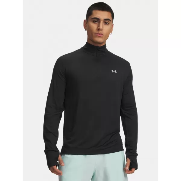  Pánské triko UNDER ARMOUR VELOCITI 1/4 ZIP 6010887-001 ČERNÁ 