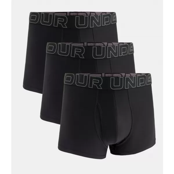  Pánské boxerky UNDER ARMOUR M UA PERF TECH 3IN (3KS) 1383882-001 ČERNÁ 