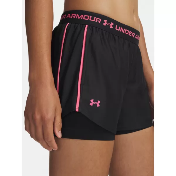  Dámské kraťasy UNDER ARMOUR TECH PLAY UP 2IN1 SHORTS 1389895-002 ČERNÁ 