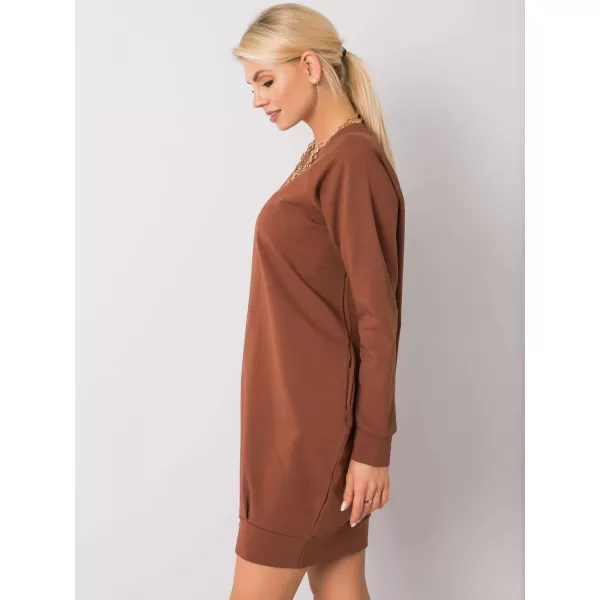  Dámské šaty BASIC FEEL GOOD RV-TU-5184.93P LIGHT BROWN 
