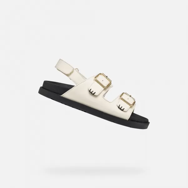  Dívčí sandály GEOX SANDAL FOAMMENTERA J65P0A000BCC1058 SMETANOVÁ 