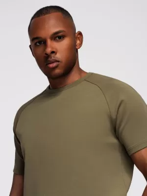 Pánské triko OMBRE OM-TSCT-0240 OLIVE