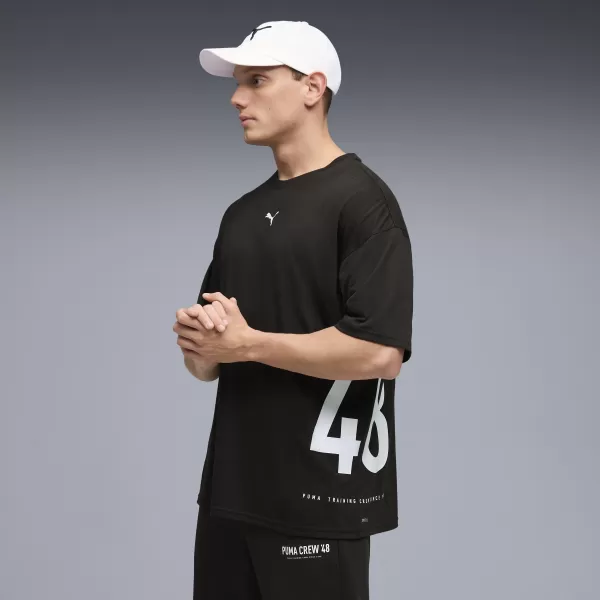  Pánské triko PUMA M GRAPHIC OVERSIZED TEE 528528_01 PUMA BLACK 