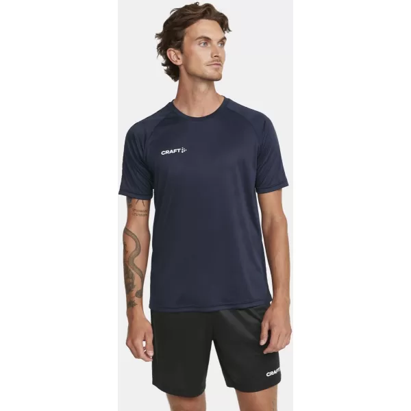 Pánské kontrastní sportovní tričko CRAFT TW Squad Go Contrast Jersey M NÁMOŘNÍ MODRÁ 