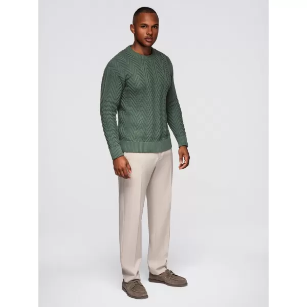 Pánský svetr OMBRE OM-SWSW-0147 FADED GREEN 
