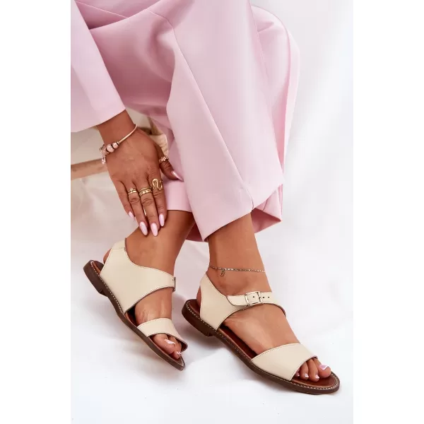  Dámské sandály ZAZOO 3014 BEIGE 