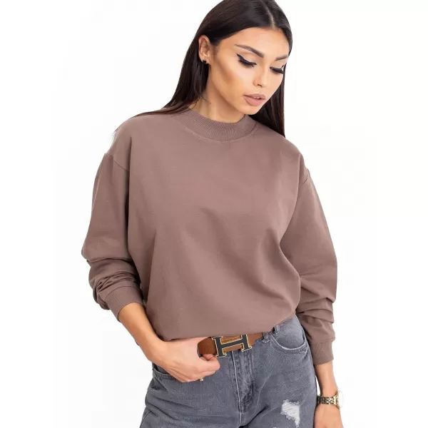  Dámská mikina BASIC FEEL GOOD RV-BL-5185.92P BROWN 